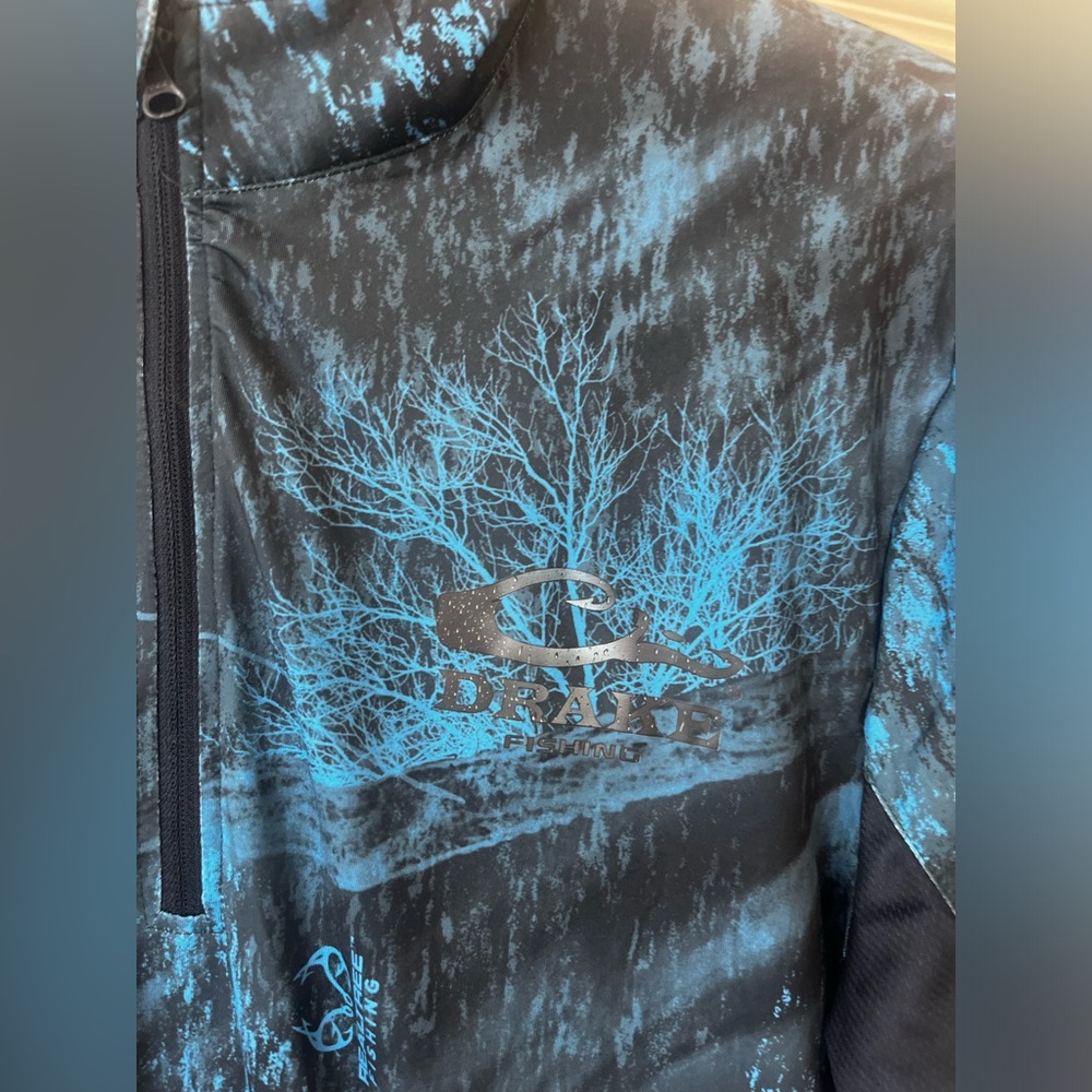 Drake real tree fishing half zip shirt - Picture 4 of 7